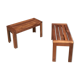 Pair of teak benches