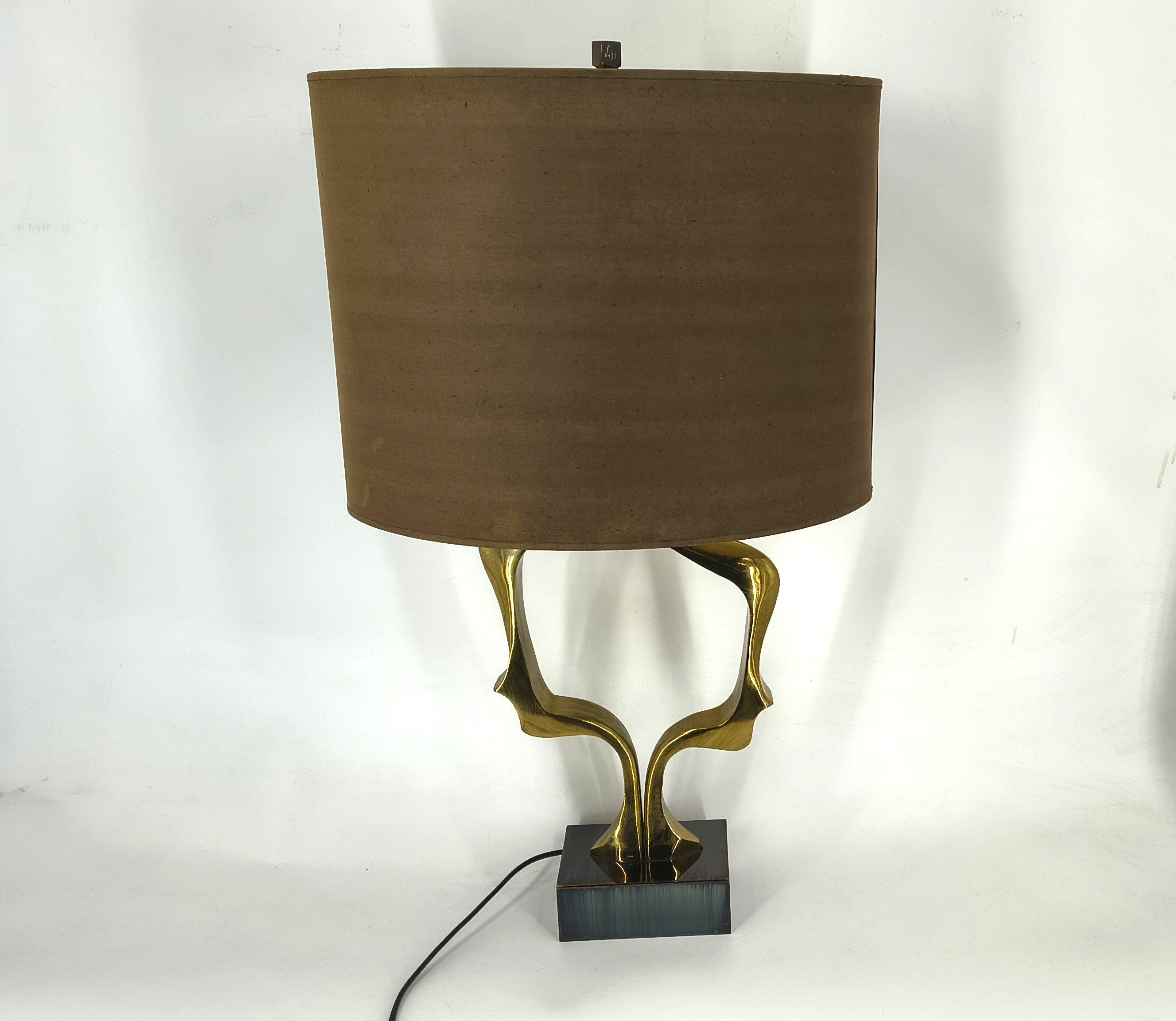 Bronze table lamp by Willy Daro, 1970s