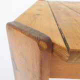 Pinewood dining table, The Netherlands 1970's