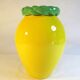Yellow ceramic vase