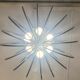 Pair of smoked glass suspensions - 70s