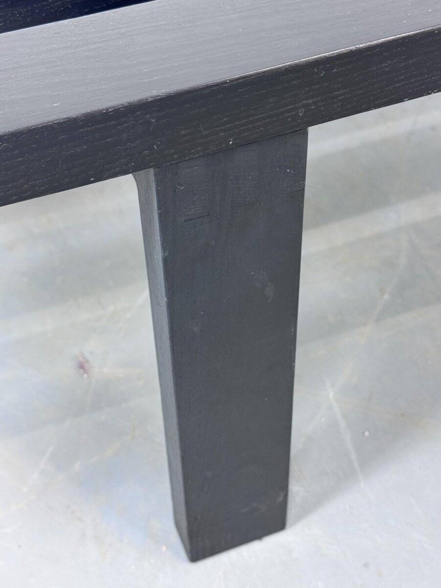 Mid-century modern Japandi black slat bench coffee table by Martin Visser for 't Spectrum, 1960s