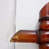 Mid-Century Large Faux Bamboo Wall Mirror