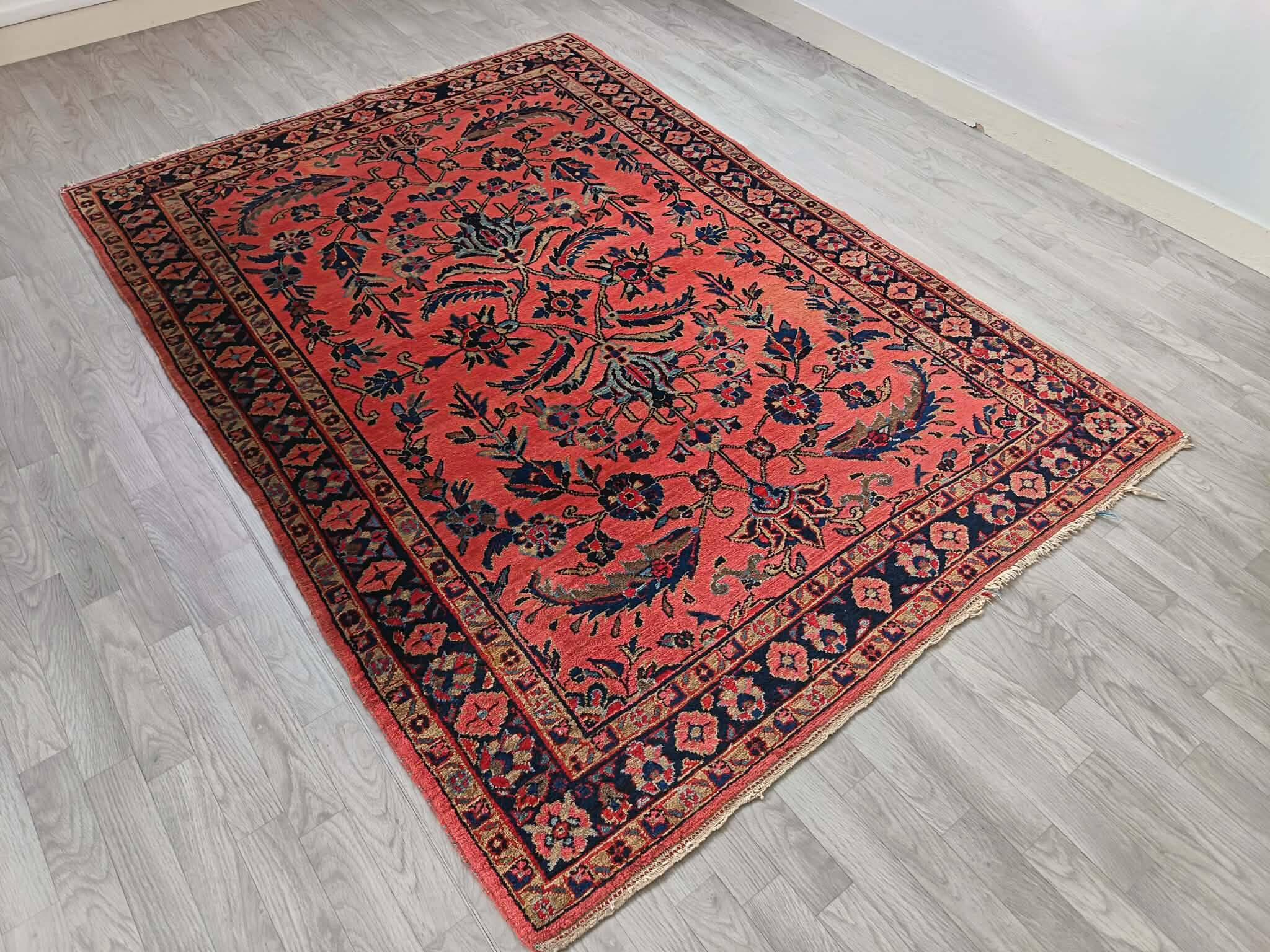 Handmade Sarouk Persian carpet