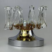 60s 70s wall lamp Wall Sconce made of metal & Murano glass Space Age design