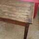 Table de ferme en chêne avec 2 tiroirs