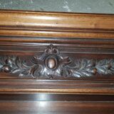 Solid wood mirror with moldings