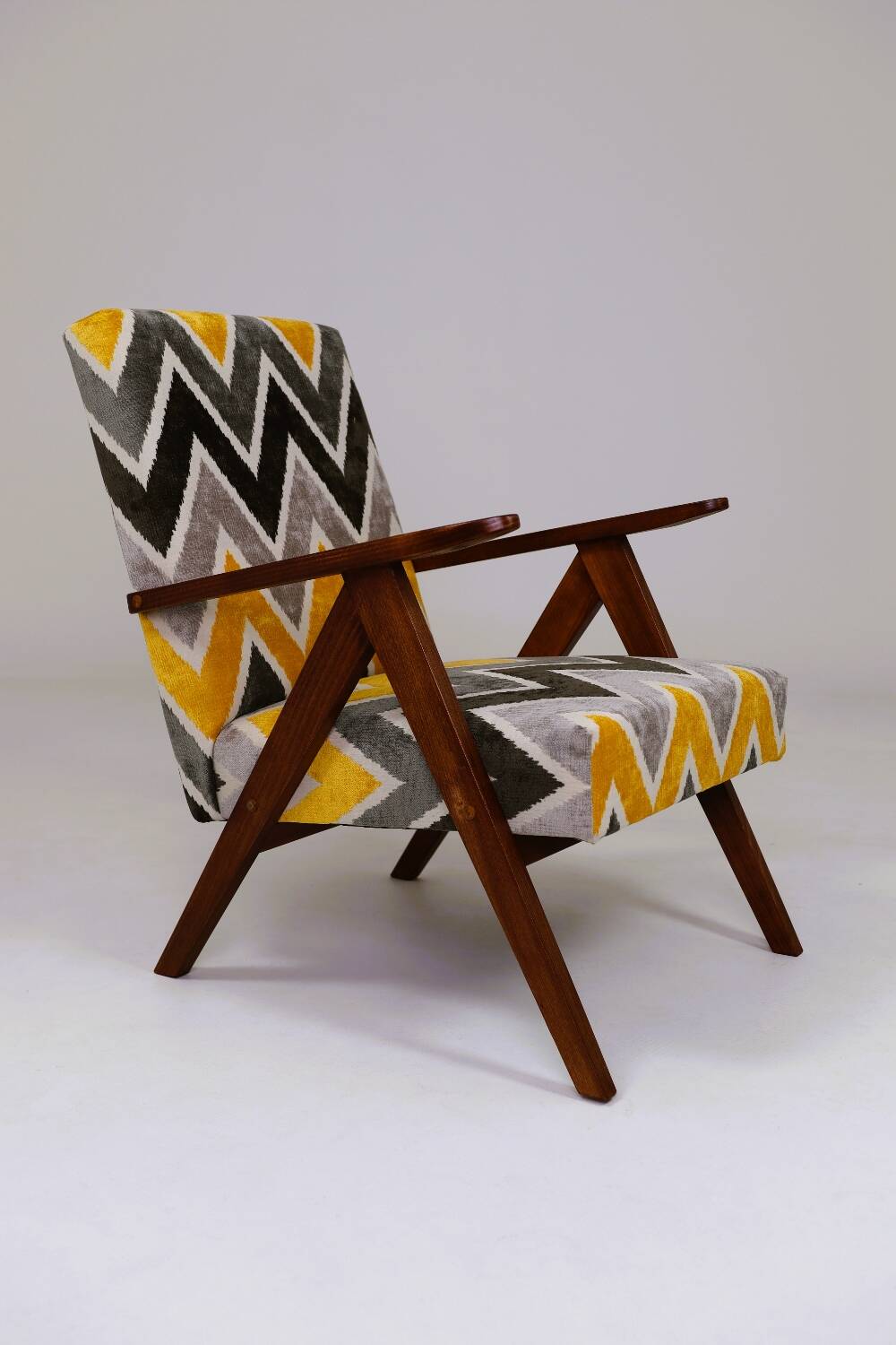 Vintage ethnic chic armchair modern design