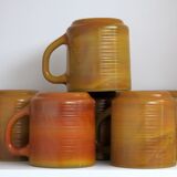 6 Arcopal coffee mugs in very good condition