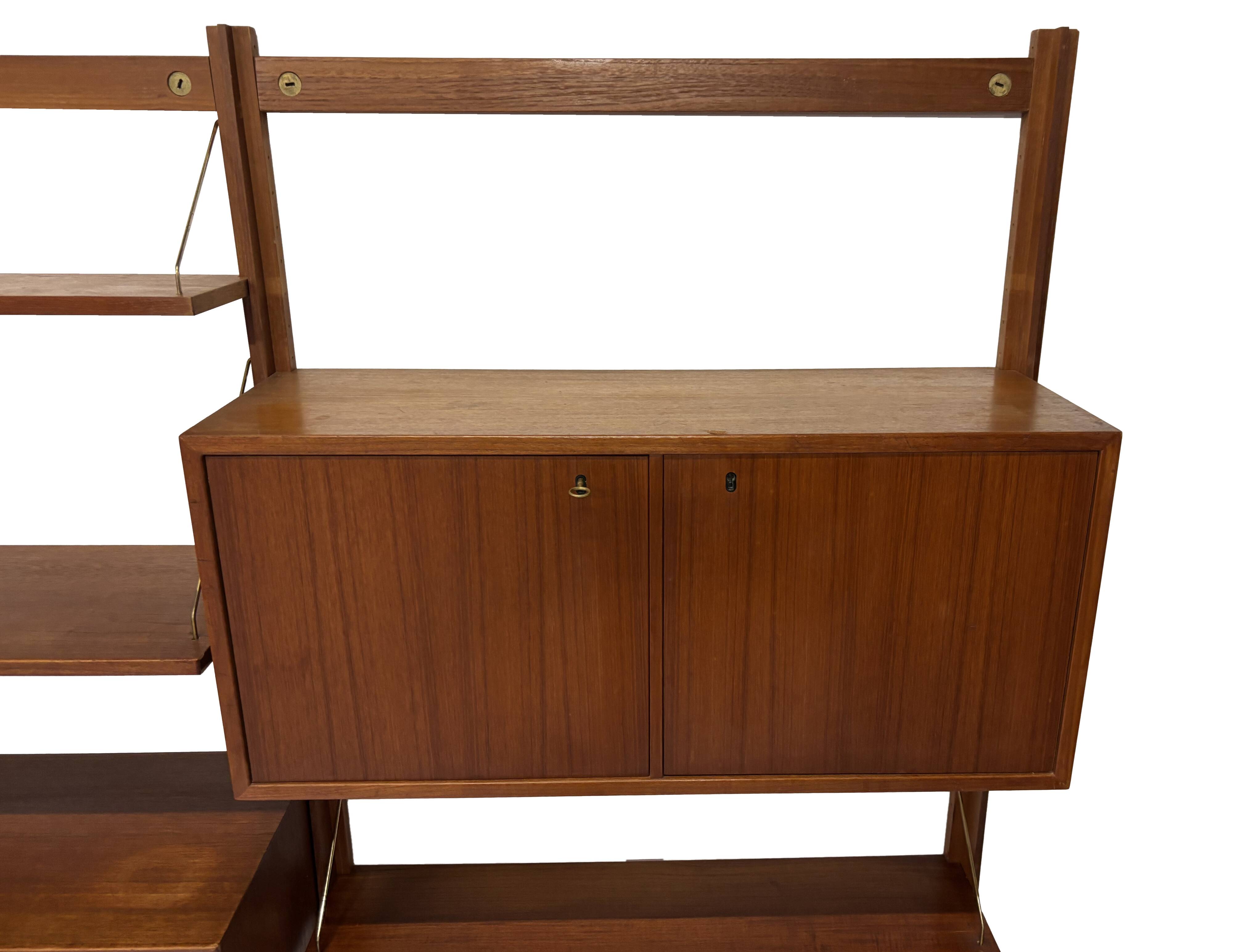 Système mural autoportant vintage Torbjorn Afdal Design scandinave des années 60