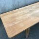 Large table 3 metres, tapered wooden legs, sanded top.