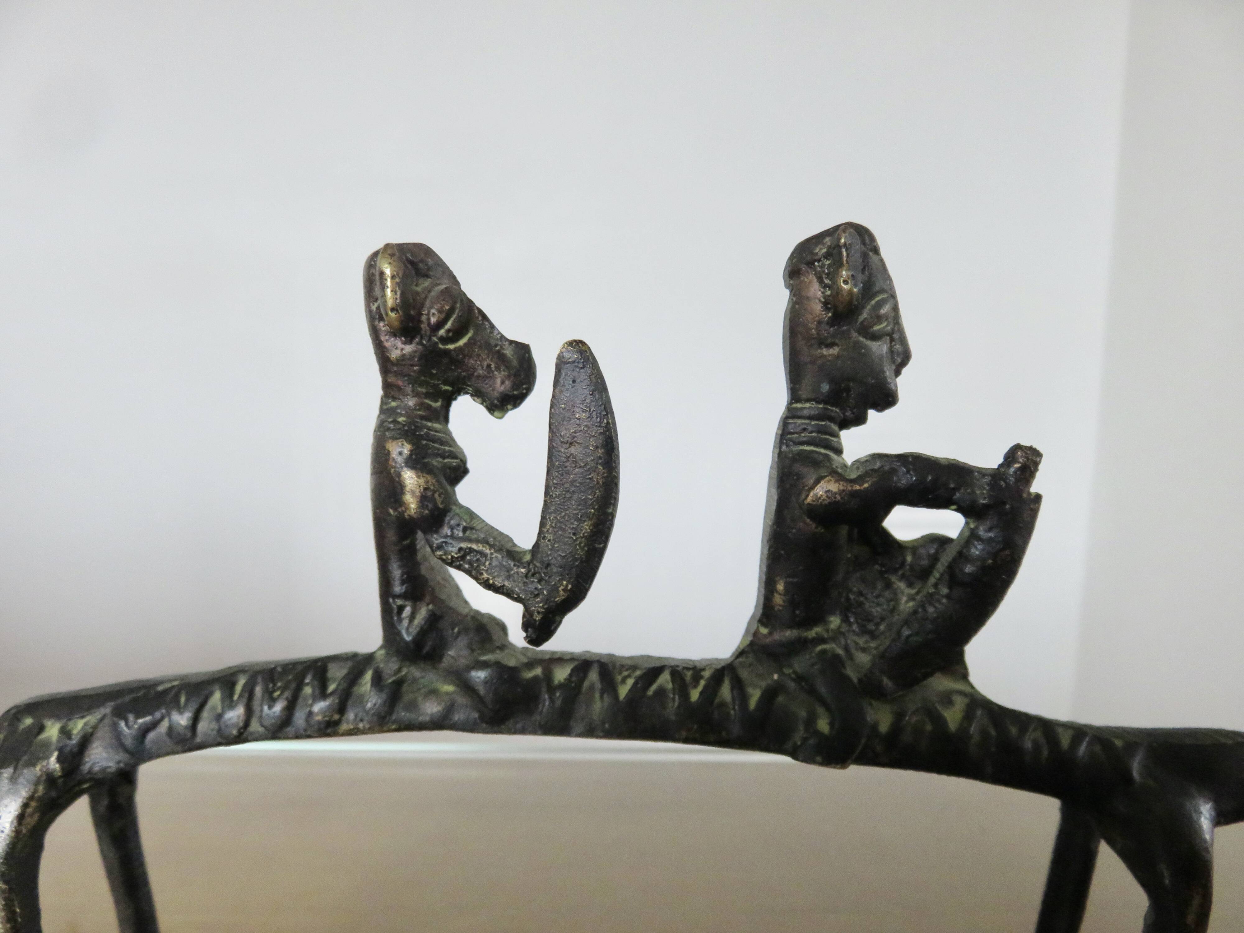 Sculpture, bronze africain, XIXème