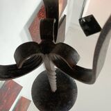 Wrought iron candle holder