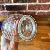 Chic vintage carafe in chiseled glass