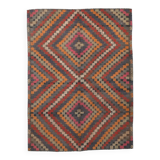 5x7 Red & Brown Tribal Vintage Kilim Rug, 171x251Cm