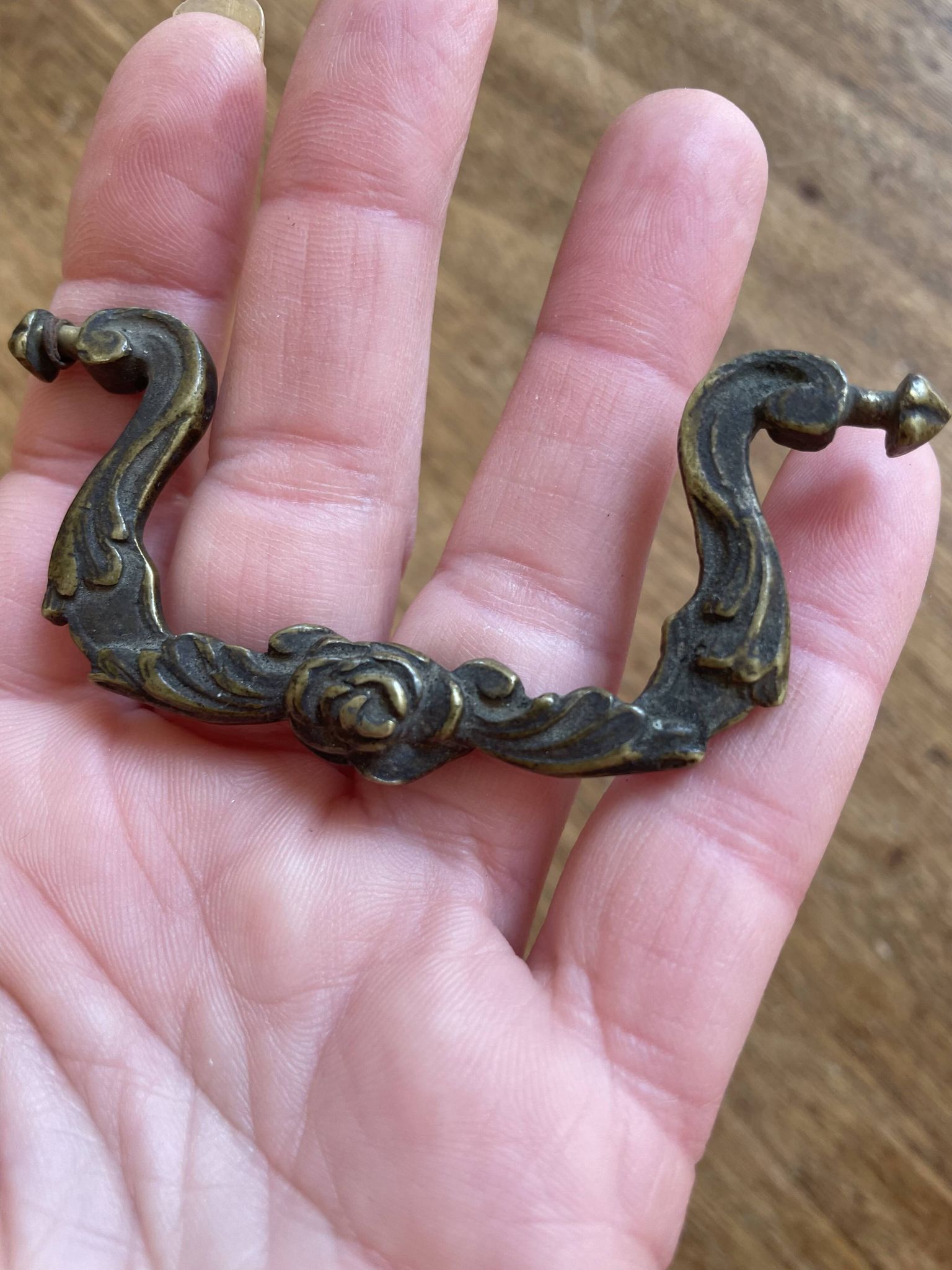Small furniture handle, old vintage