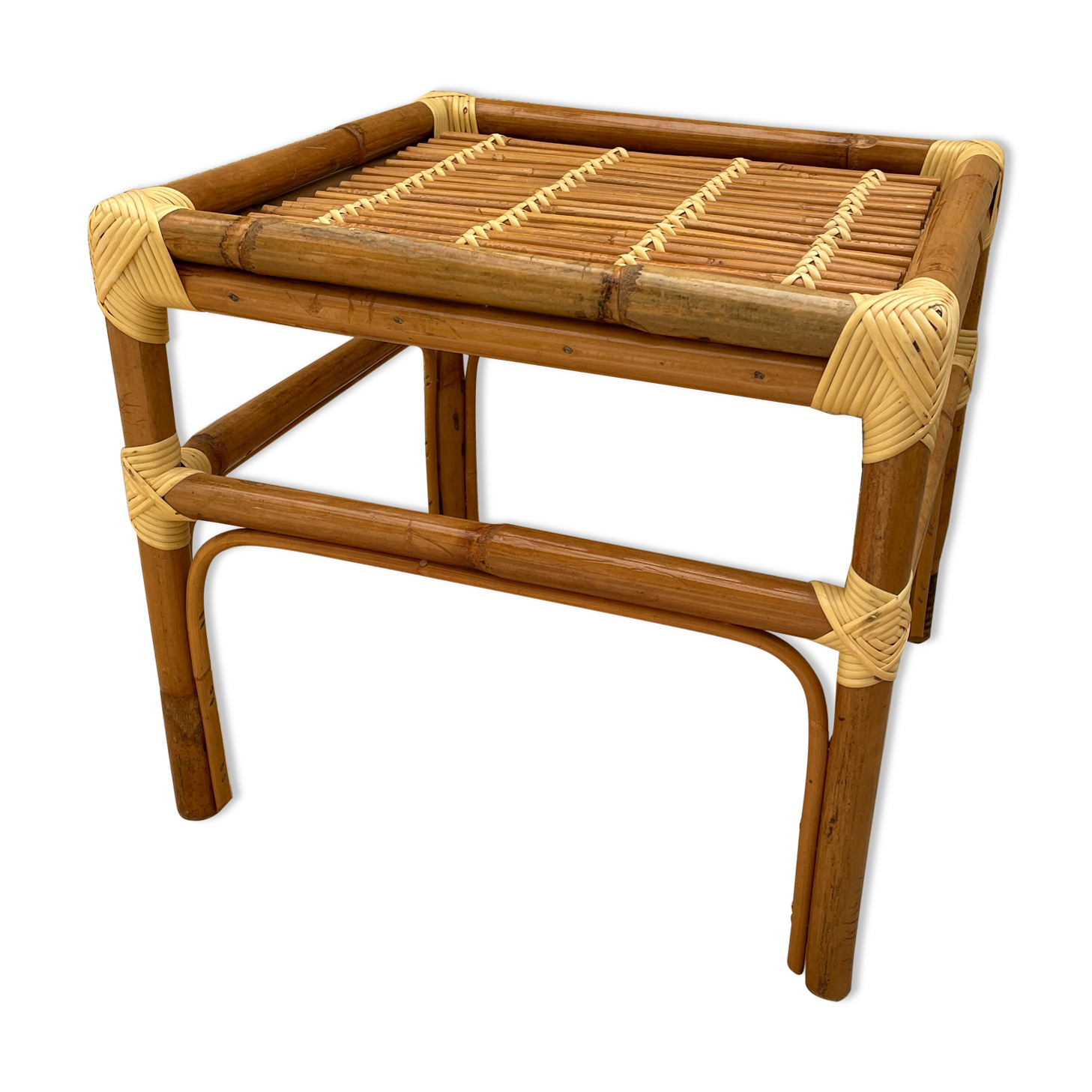Coffee table end of rattan design sofa