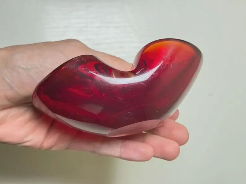 Murano Sommerso Ashtray / Catchall – Ruby Red (Circa 1960)