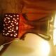 Floor lamp, vintage 70's ceramic enamel