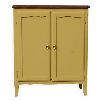 Renovated antique buffet – bright yellow