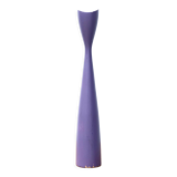 Purple scandinavian candlestick in vintage wood