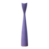 Bougeoir scandinave violet en bois vintage