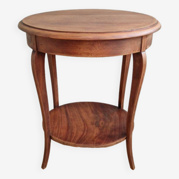 Mahogany side table with two trays, mid-20th century