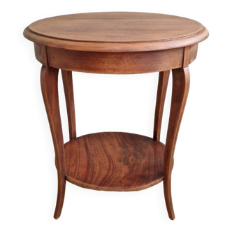 Mahogany side table with two trays, mid-20th century