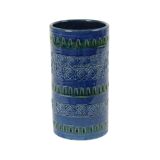 Vintage Italian Vase Ceramiche Minerva Blue Ceramic