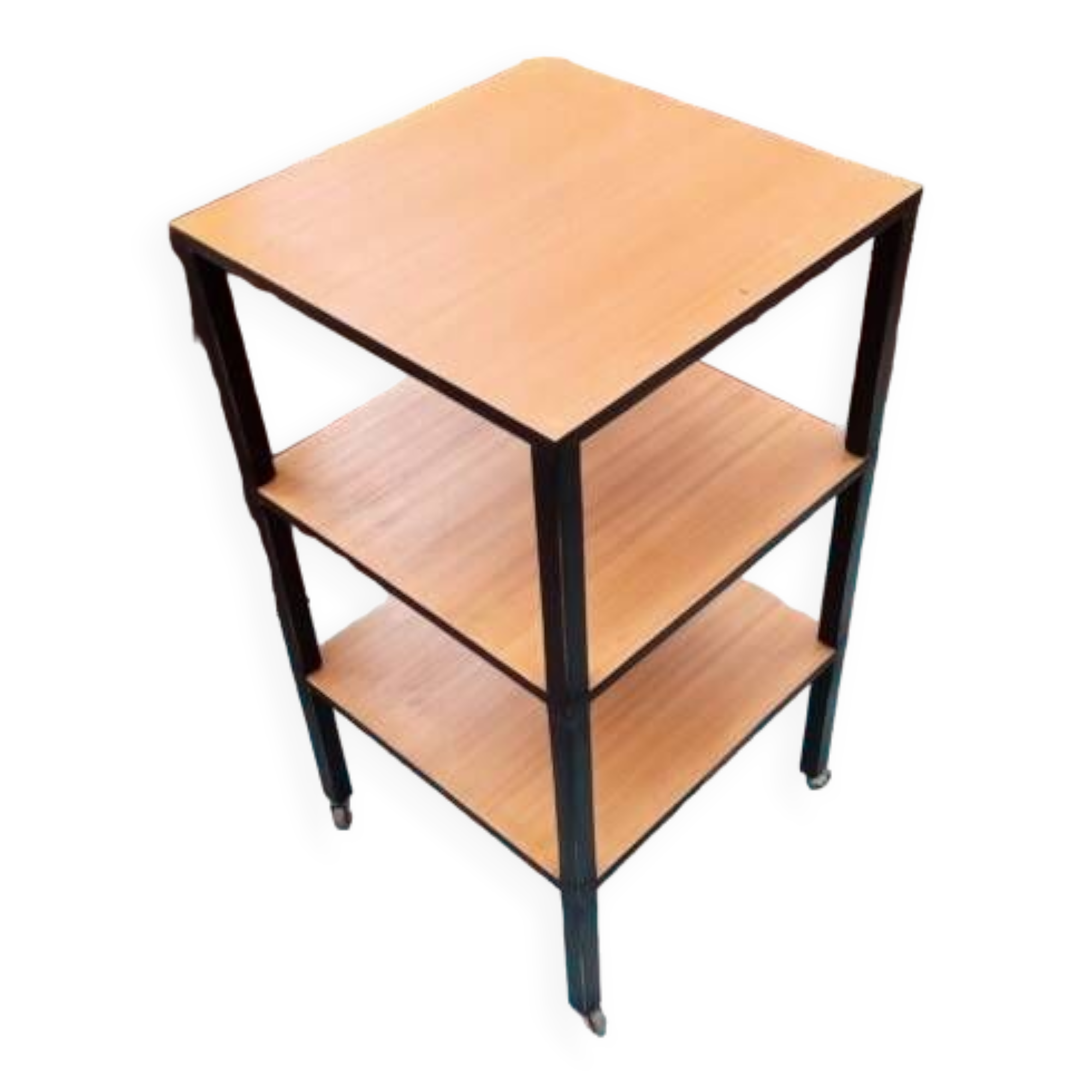 Serving table on casters