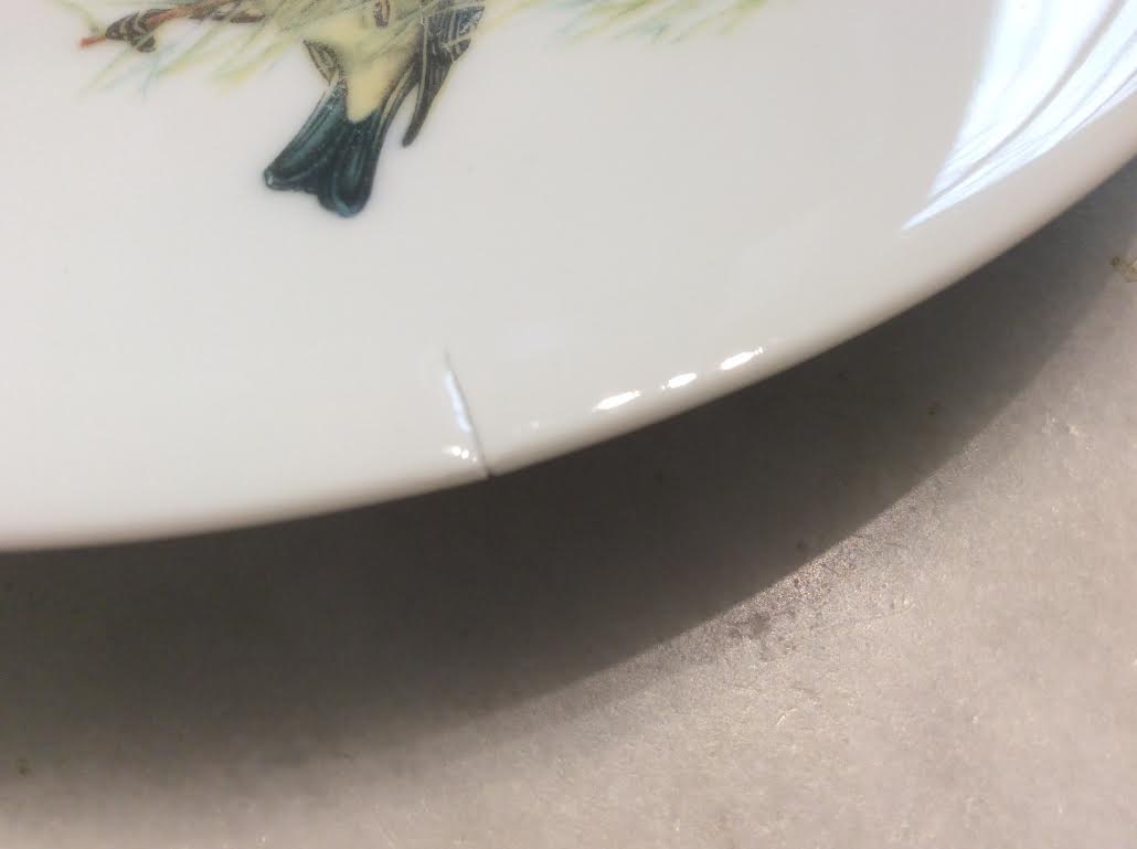 5 bird decoration dessert plates