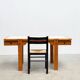 Bureau en pin original des années 1970