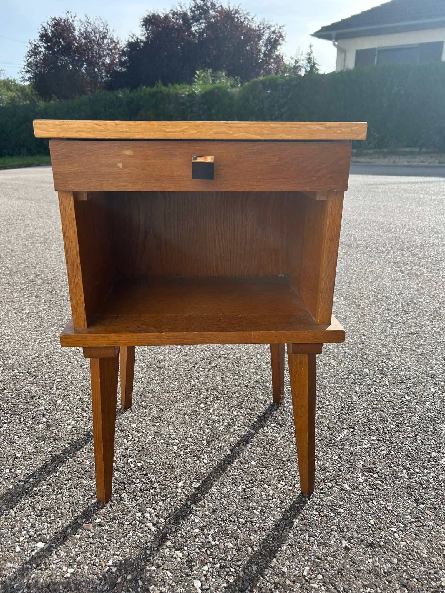 Oak bedside 1950