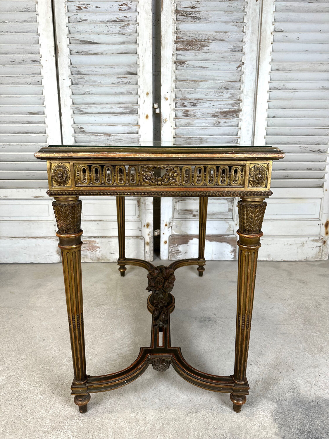 Golden Louis XVI style table