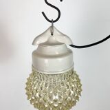 Vintage White Porcelain Pendant Light, 1970s