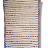 White carpet and woven wool, 185 x 250 colors