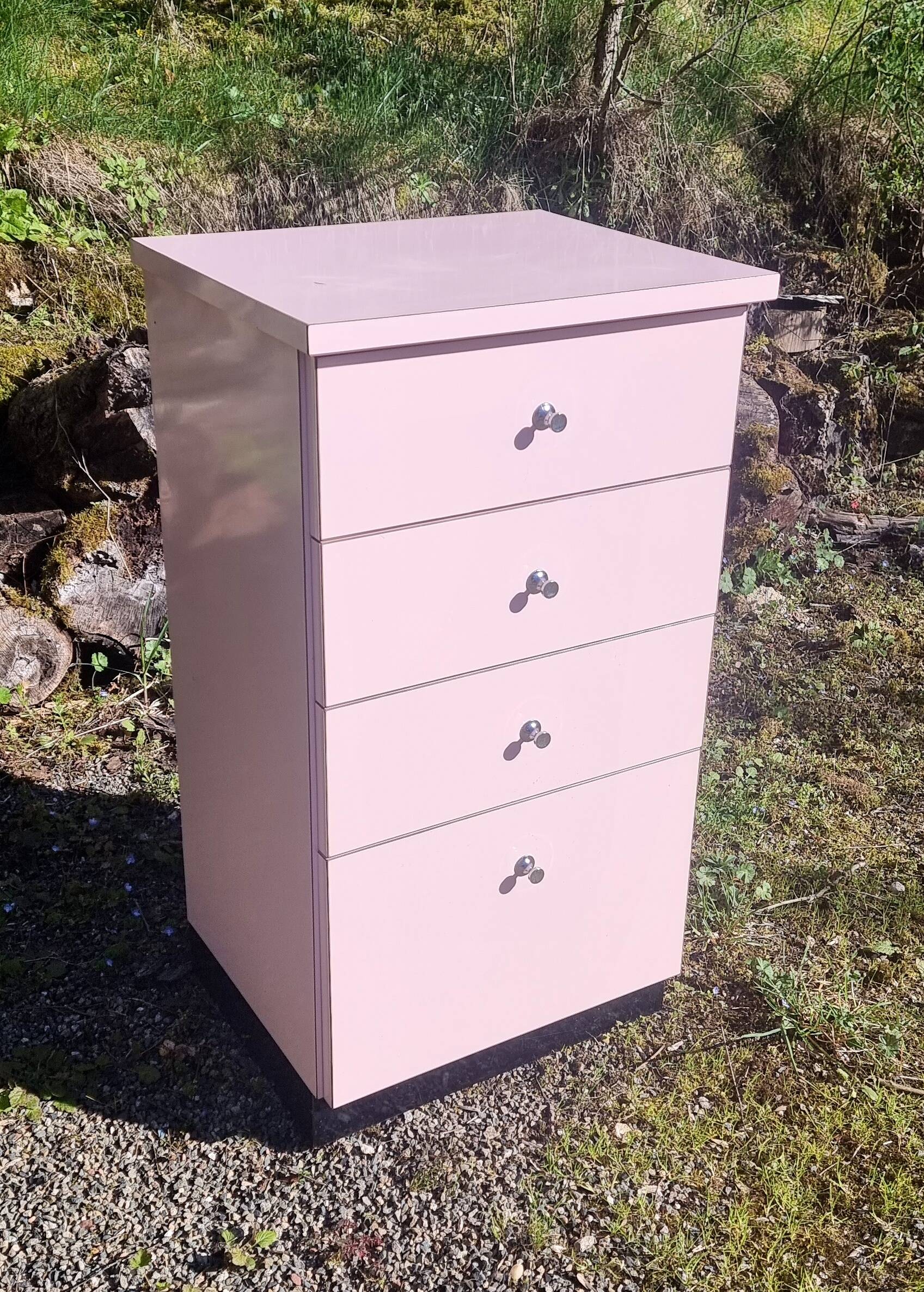 Vintage 1970s formica chest of drawers