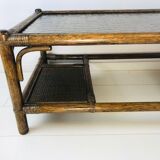 Table en rotin Manou vintage