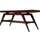 Table basse en teck dans le style de Louis van Teeffelen, années 1960