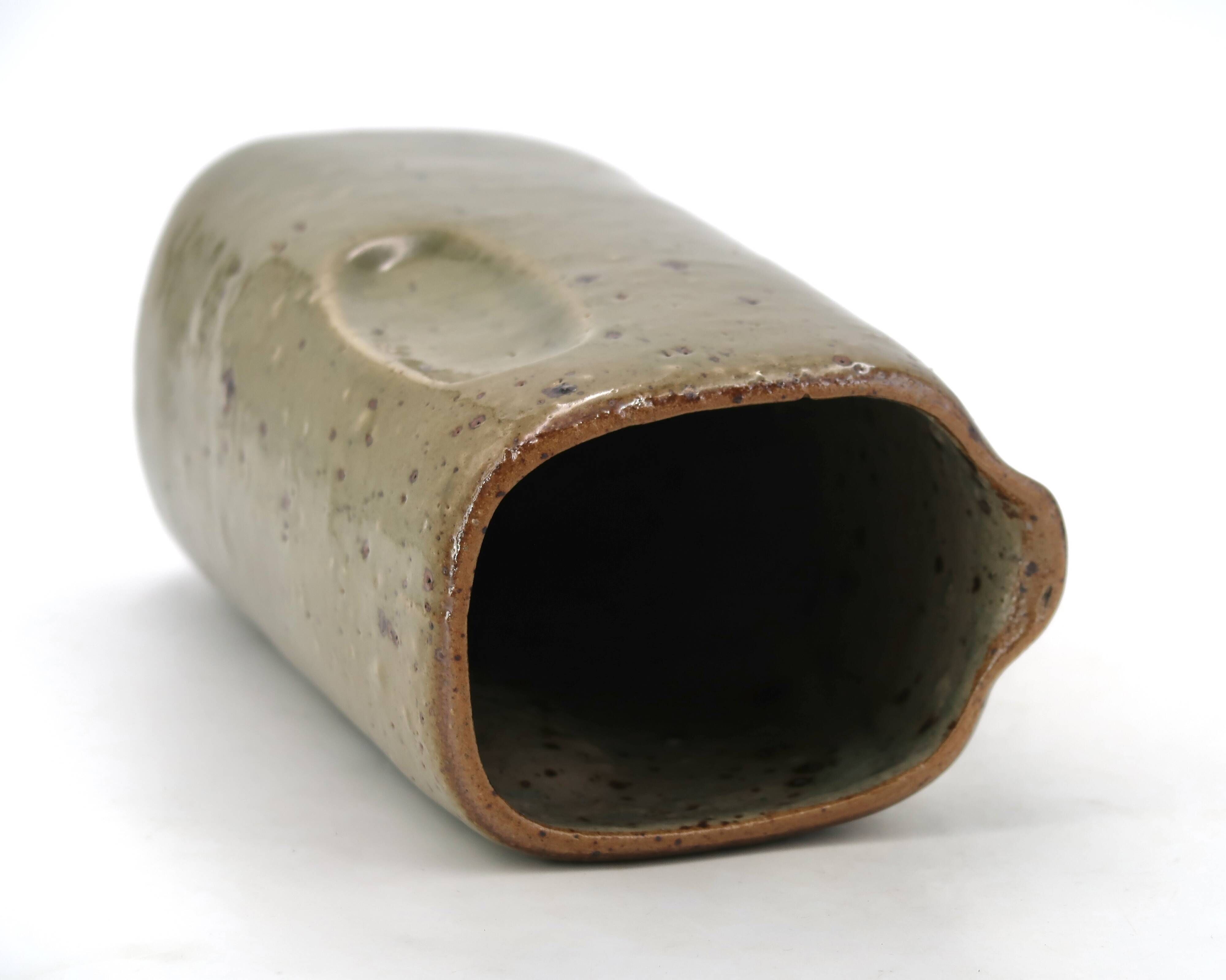 Stoneware pitcher by Pierre Digan, La Borne ceramics from the 1960s.