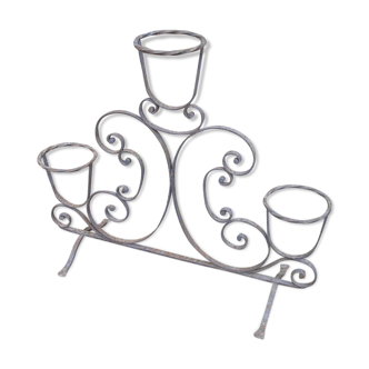 Wrought iron plant holder