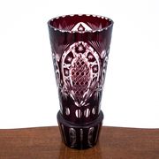 Vase en cristal violet, Pologne, années 1960