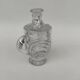 Moulded crystal mustard pot, first part of the 20th century.