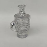 Moulded crystal mustard pot, first part of the 20th century.