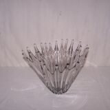 Vase corolle goutte, cristal, années 50