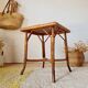 Vintage rattan side table or coffee table – 1960s Riviera style
