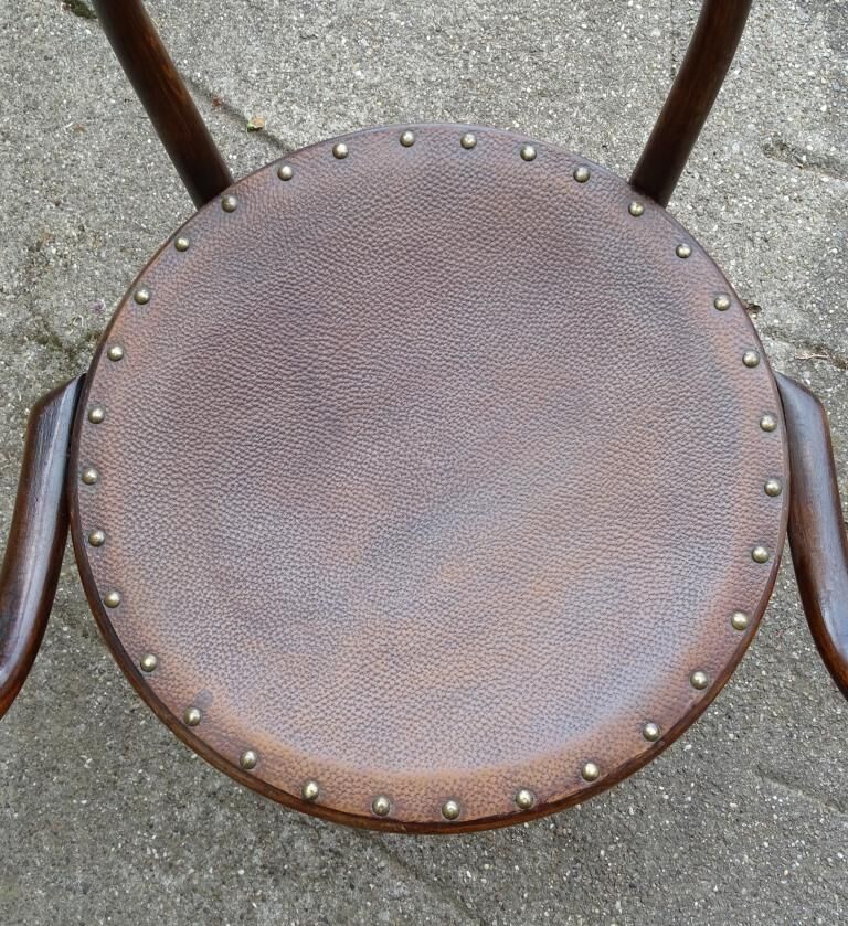 Le corbusier bentwood armchair by ungvar b9 1900 leather seat