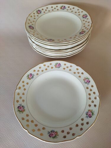 12 assiettes Céranord St Amand "Royal"