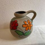 Scheurich ceramic vase pitcher West Germany vintage 1970s