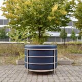 Zanotta Onda set Sofa & 2 Chairs blue leather
